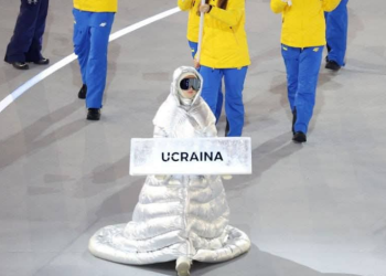 Rusoaica care a purtat cu mândrie pancarta Ucrainei la Olimpiadă!