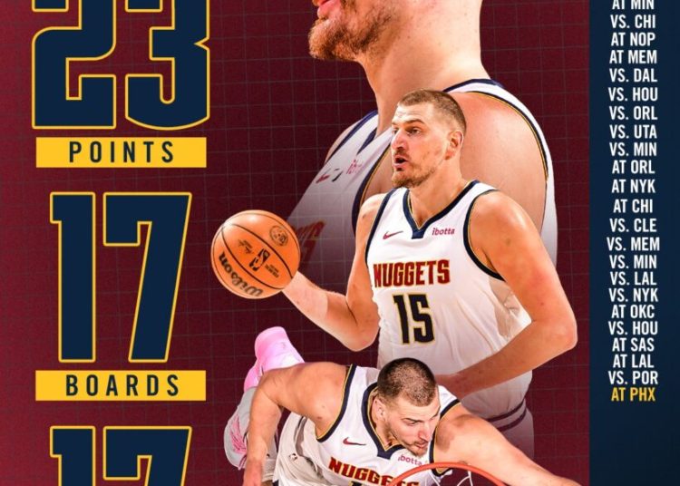 Nikola Jokic doboară recorduri cu o nouă performanță impresionantă!