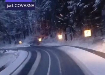 Atenție, șoferi! Zăpadă de Paște – circulați cu precauție!