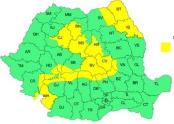 Alertă meteo: Cod galben de vânt în Transilvania, Oltenia și Moldova!