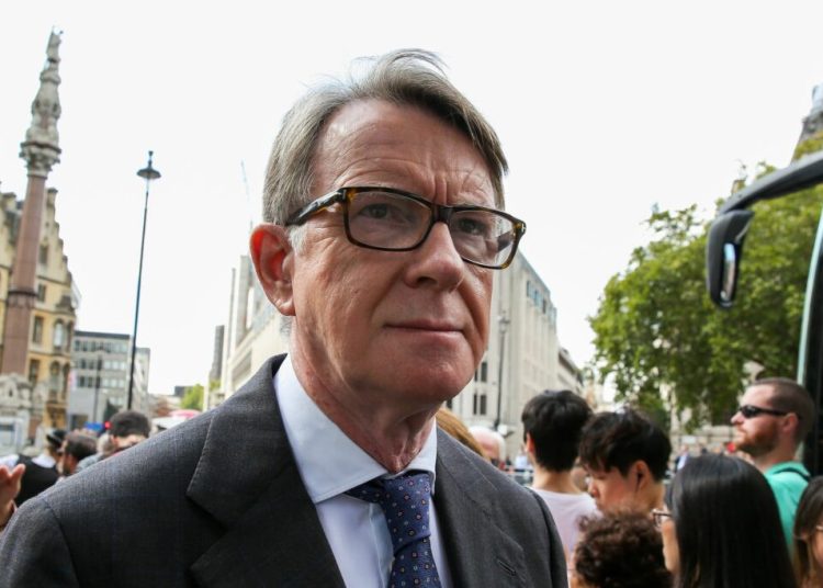 Mandelson părăsește Partidul Laburist din cauza lui Epstein